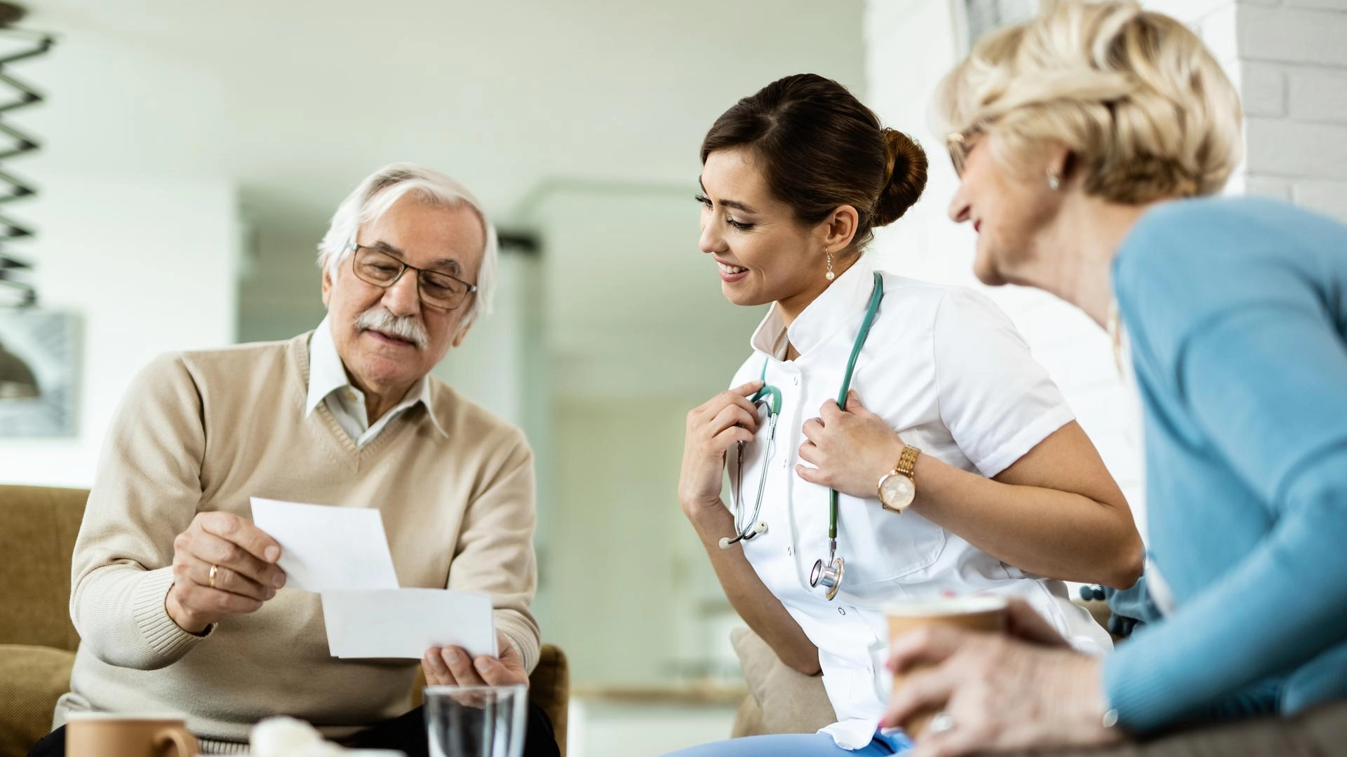 Photo of a patient sharing their report
